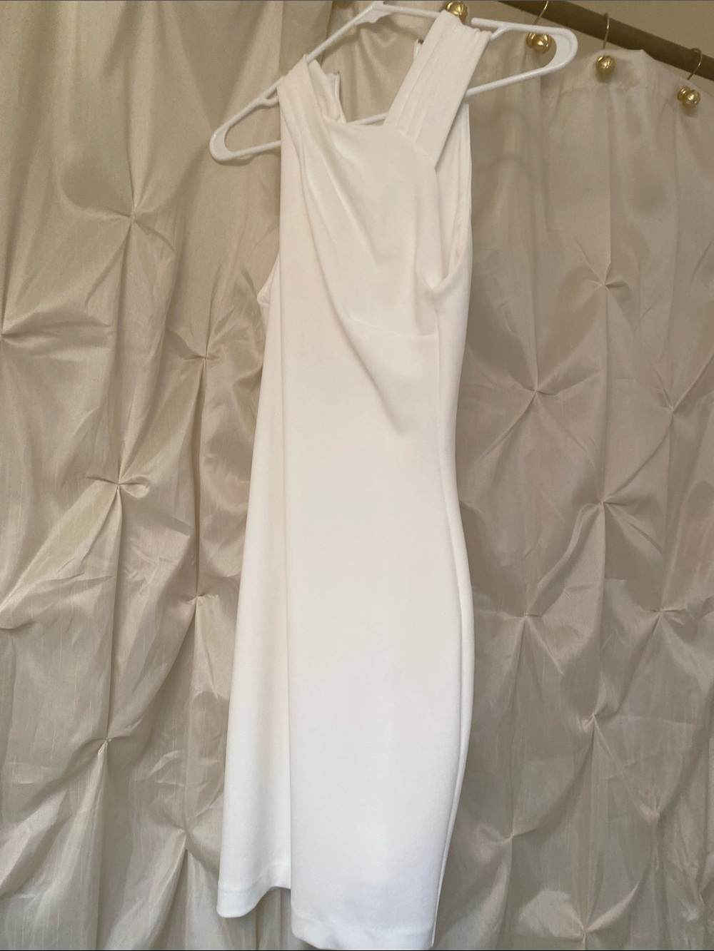 RACHEL Rachel Roy White Square-Neck Midi Dress